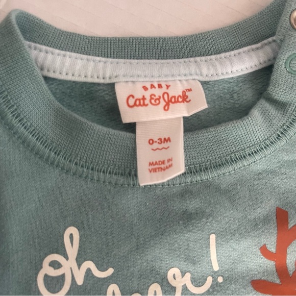 Cat & Jack brand | 0-3 M | Christmas Unisex baby set| sweater and pants set | - Picture 5 of 8